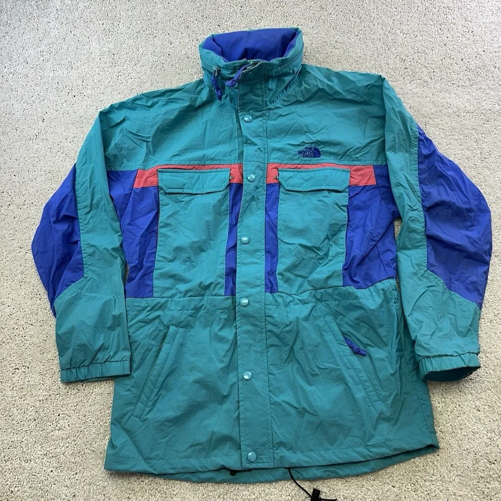 Vintage 90's The North Face Colorblock Windbreaker Small Lightweight